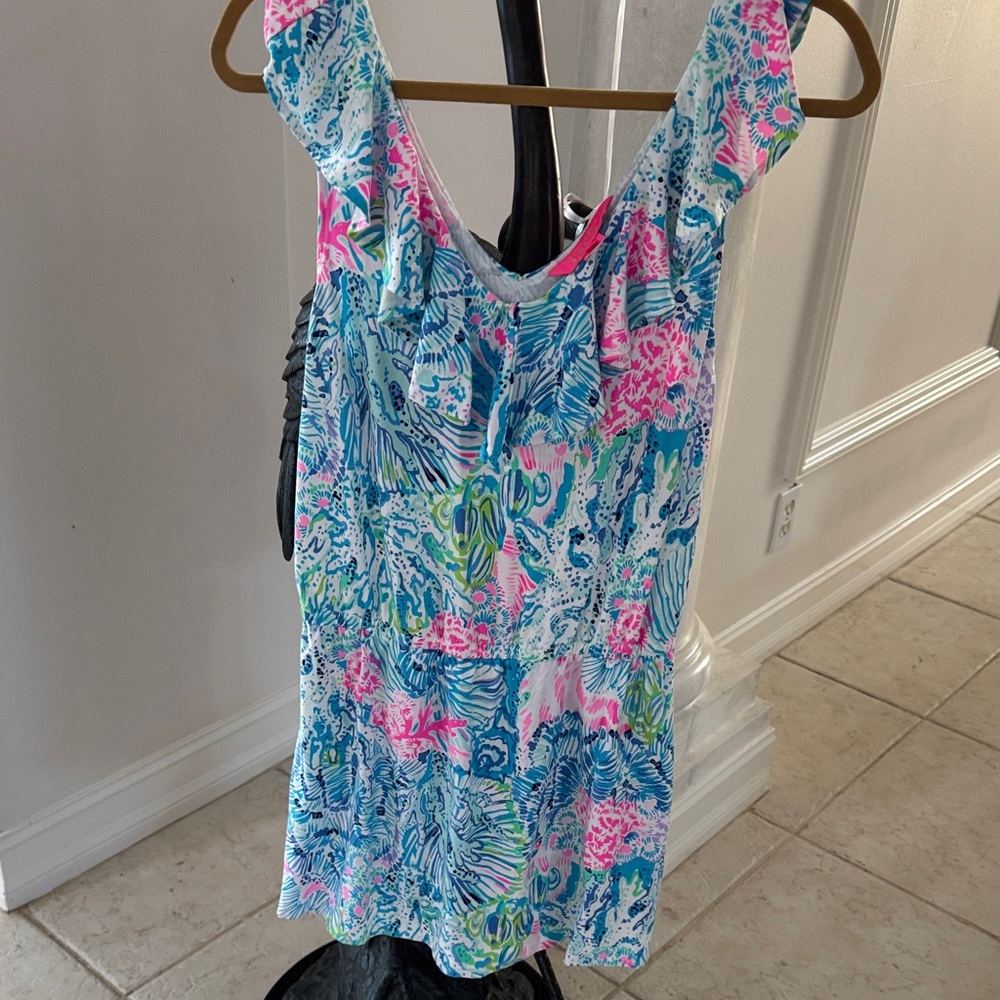 Lilly Pulitzer Pink, Blue & Green Printed Sundress